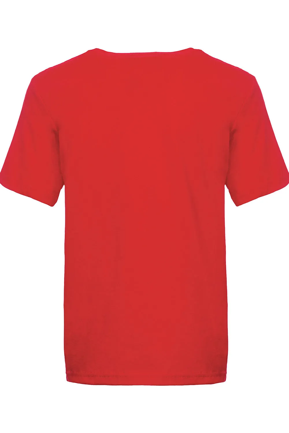 Next Level Jugend Fein-Jersey Kurzarm Rundhals T-Shirt - Rot
