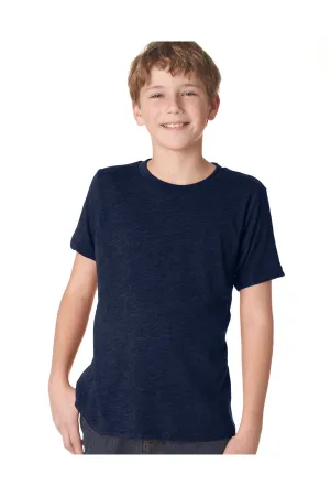 Next Level Jugend-Trikot Kurzarm Rundhals T-Shirt - Vintage Marineblau