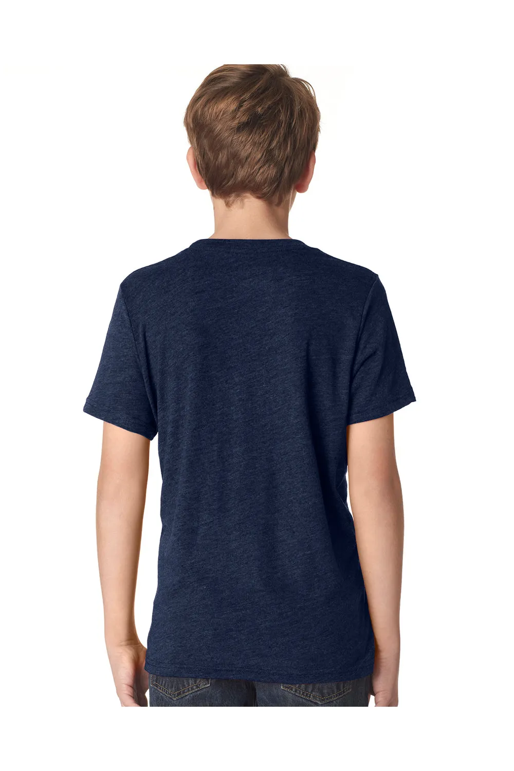 Next Level Jugend-Trikot Kurzarm Rundhals T-Shirt - Vintage Marineblau