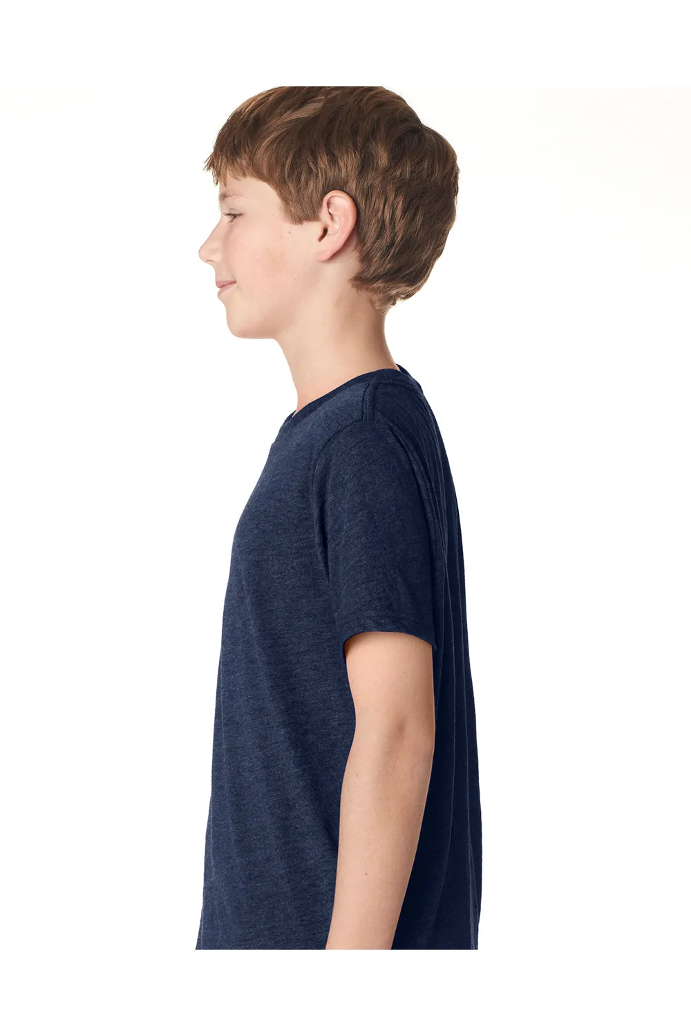 Next Level Jugend-Trikot Kurzarm Rundhals T-Shirt - Vintage Marineblau