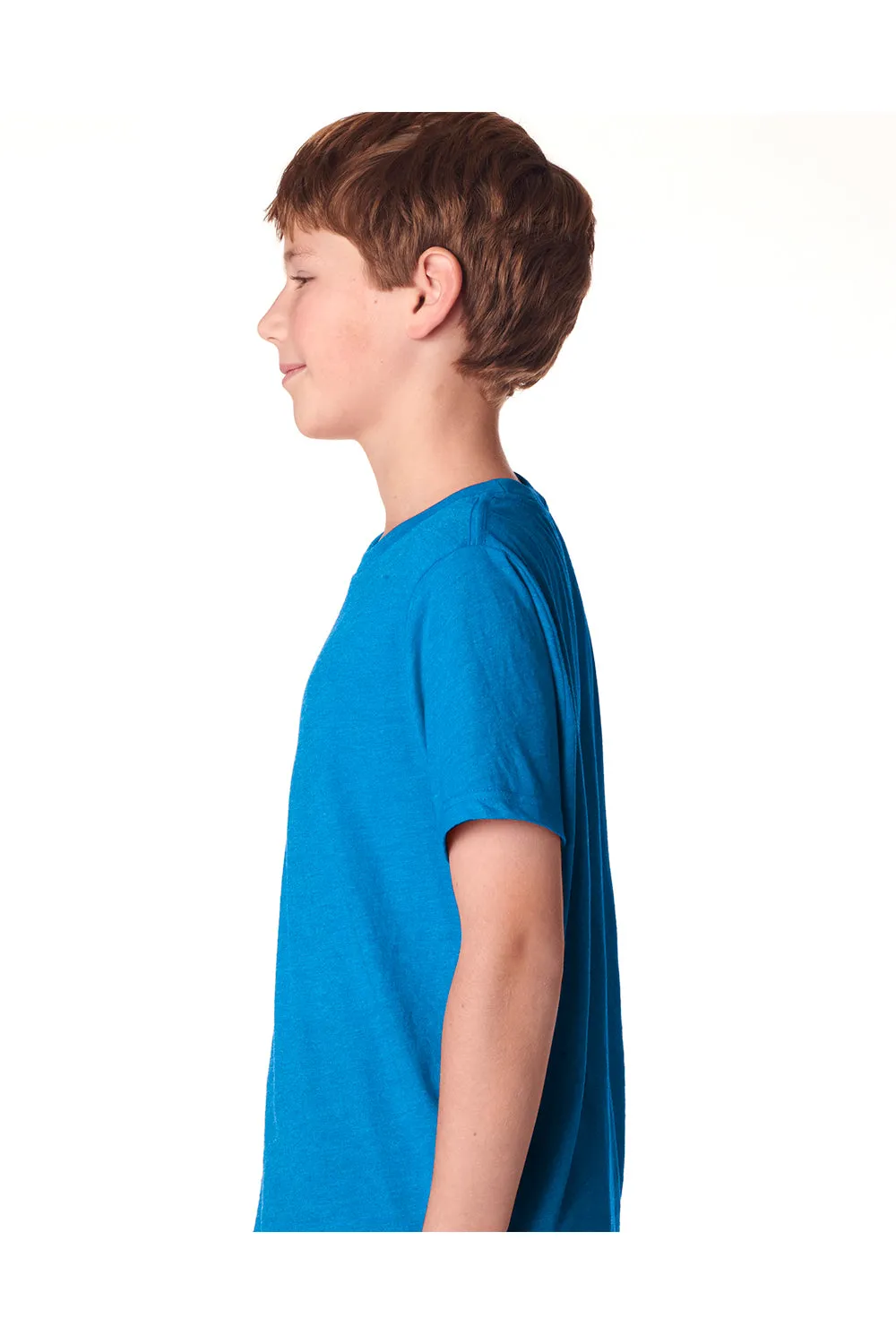 Next Level Jugend-Trikot Kurzarm Rundhals T-Shirt - Vintage Türkisblau