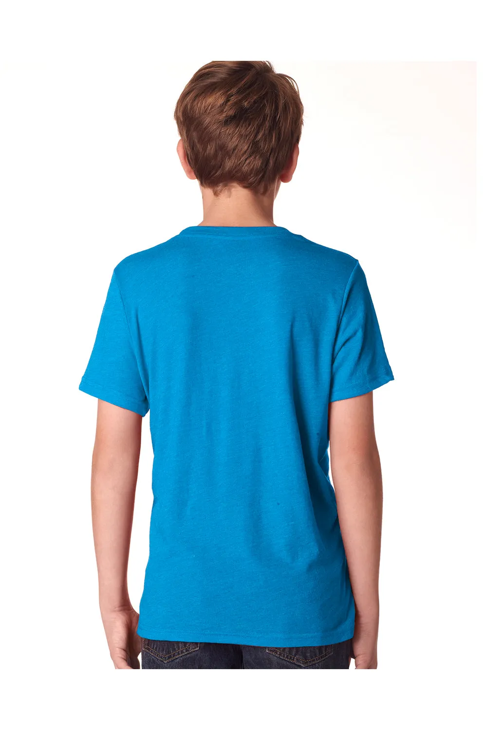 Next Level Jugend-Trikot Kurzarm Rundhals T-Shirt - Vintage Türkisblau