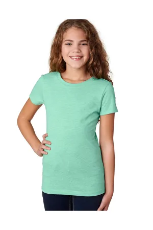 Next Level Youth Princess CVC Jersey Kurzarm T-Shirt mit Rundhalsausschnitt - Mintgrün