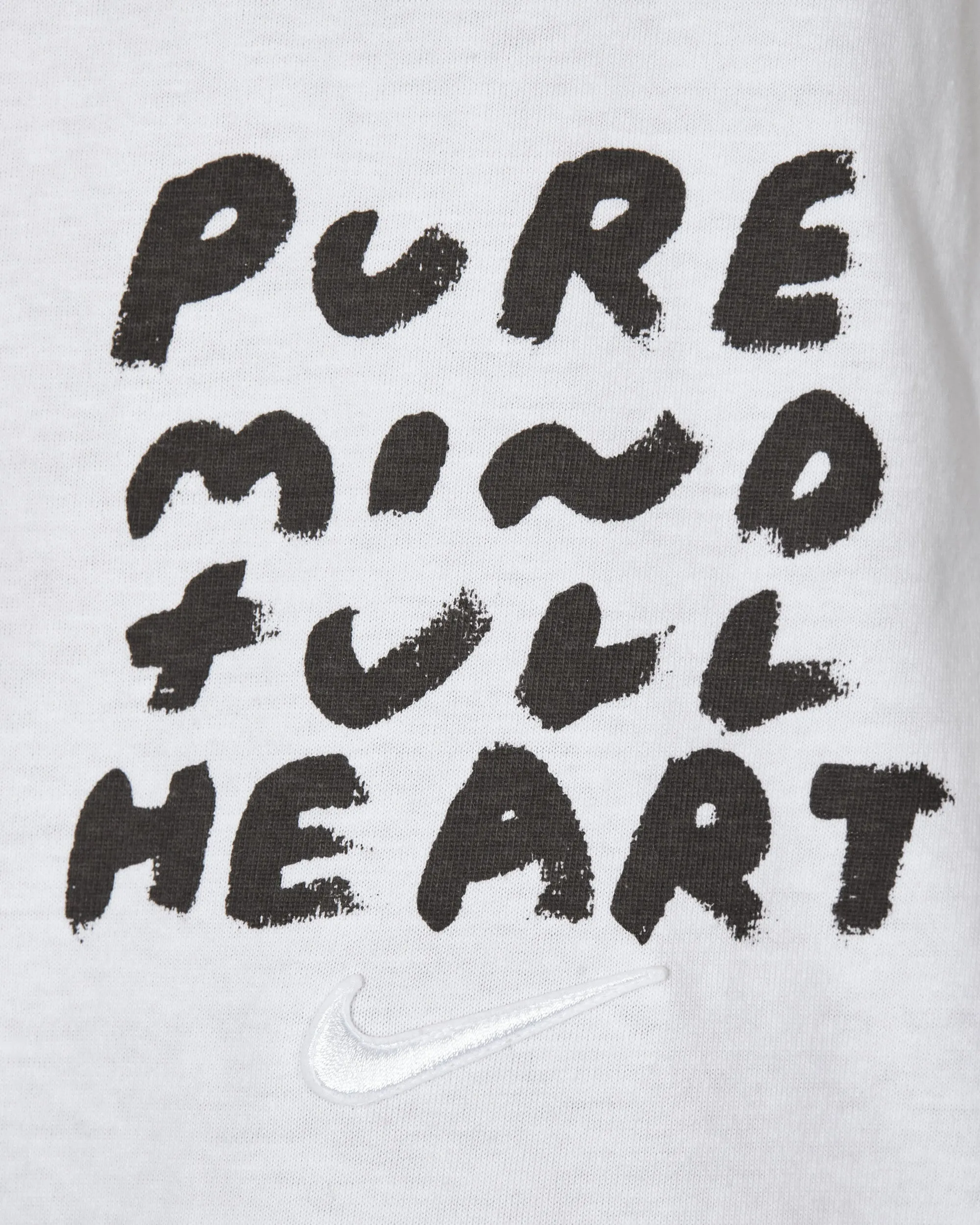 Nike Message Print T-Shirt Weiß