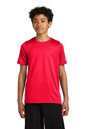 Nike Youth rLegend Dri-Fit Feuchtigkeitstransportierendes Kurzarm-T-Shirt mit Rundhalsausschnitt - University Red