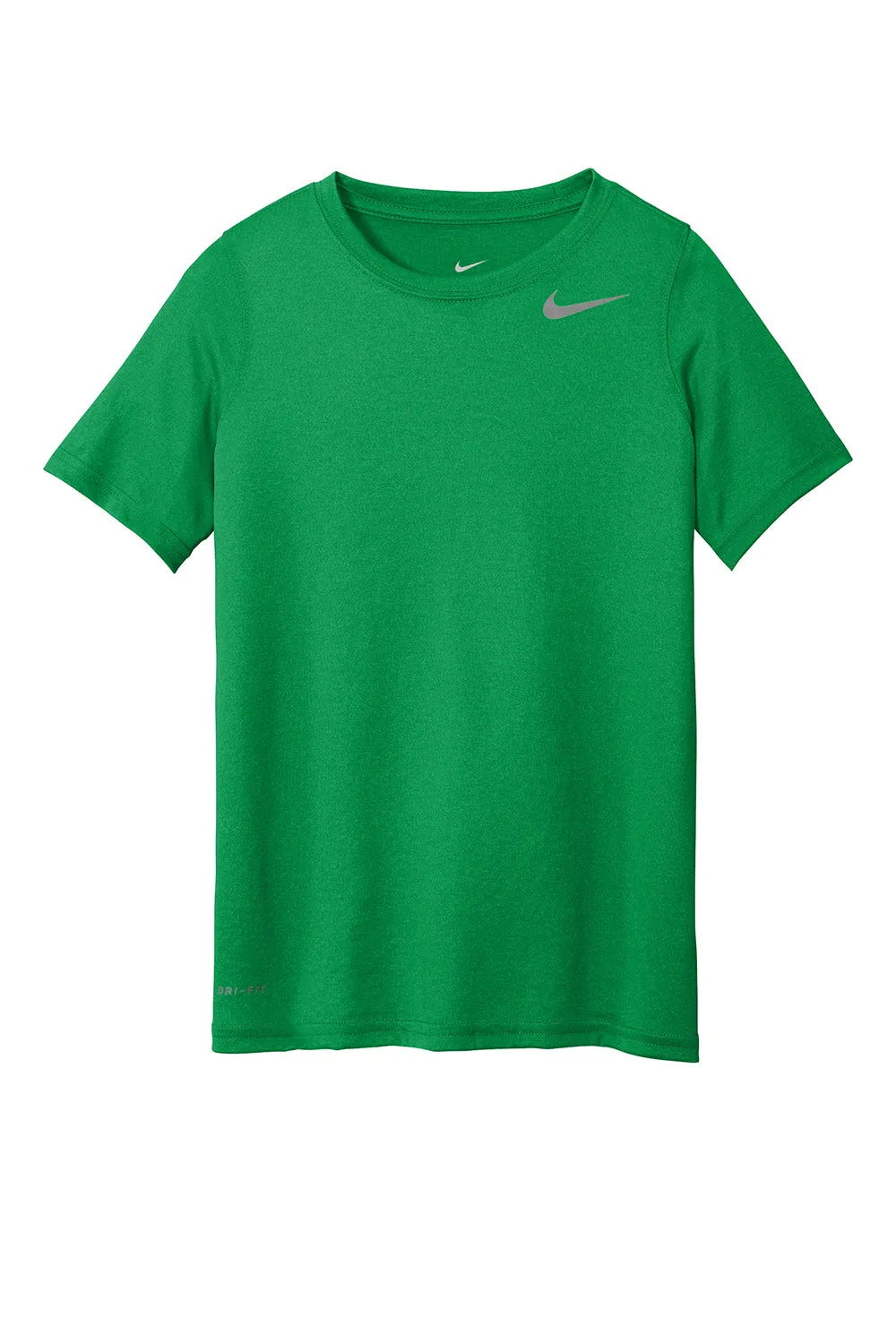 Nike Jugendteam rLegend Dri-Fit Feuchtigkeitstransportierendes Kurzarm-Crewneck-T-Shirt - Apfelgrün