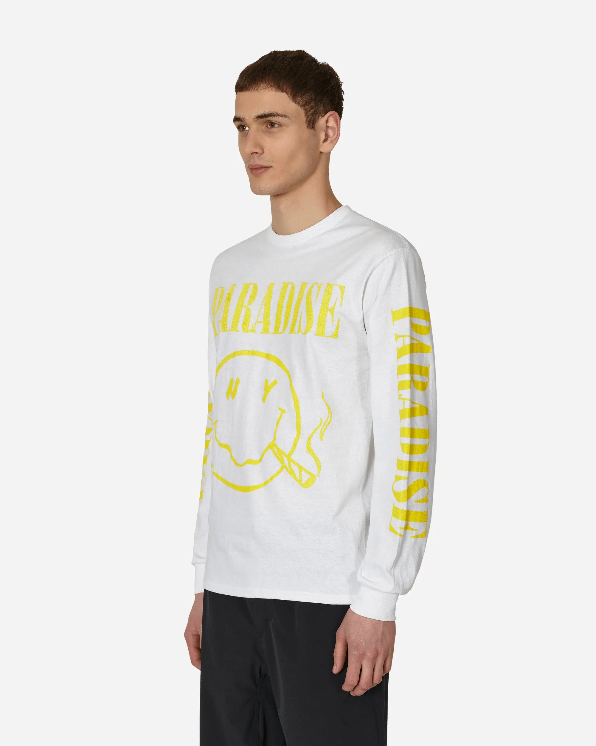 Nirvana In PARADIS3 Langarm T-Shirt Weiß