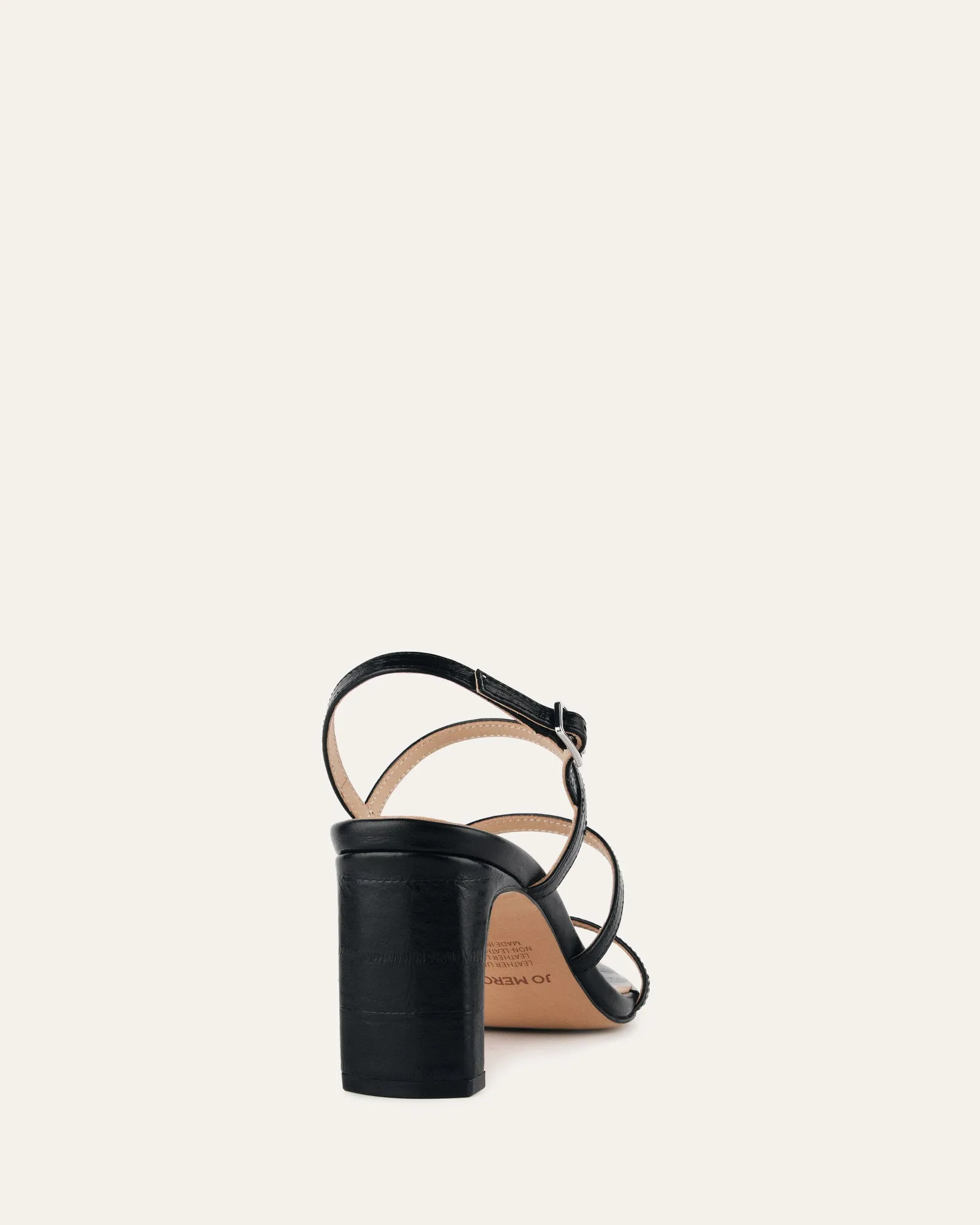 NIX MID HEEL SANDALEN SCHWARZ ECHSENLEDER