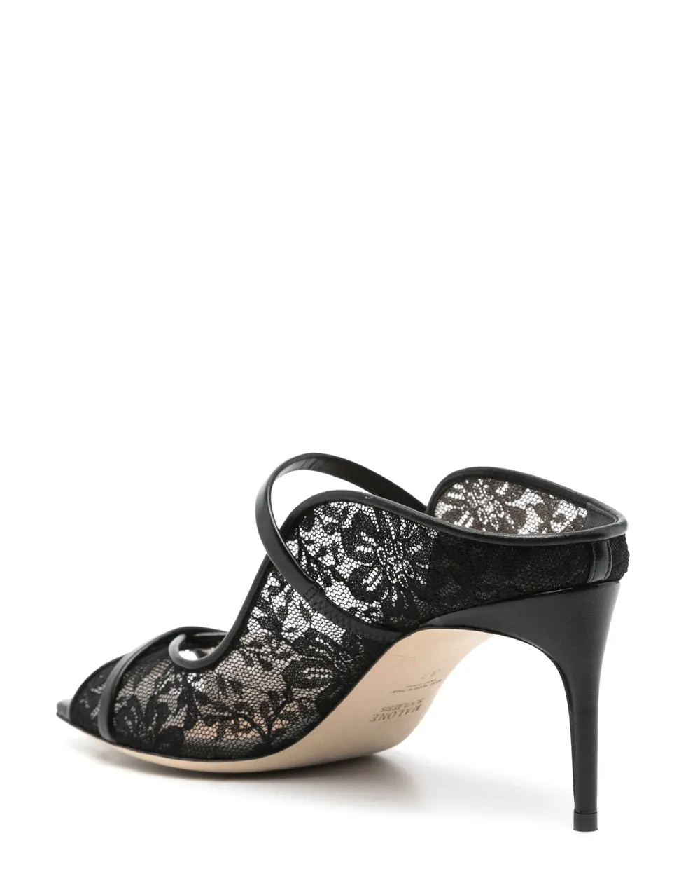 Noah Lace Mesh 70 Sandale in Schwarz