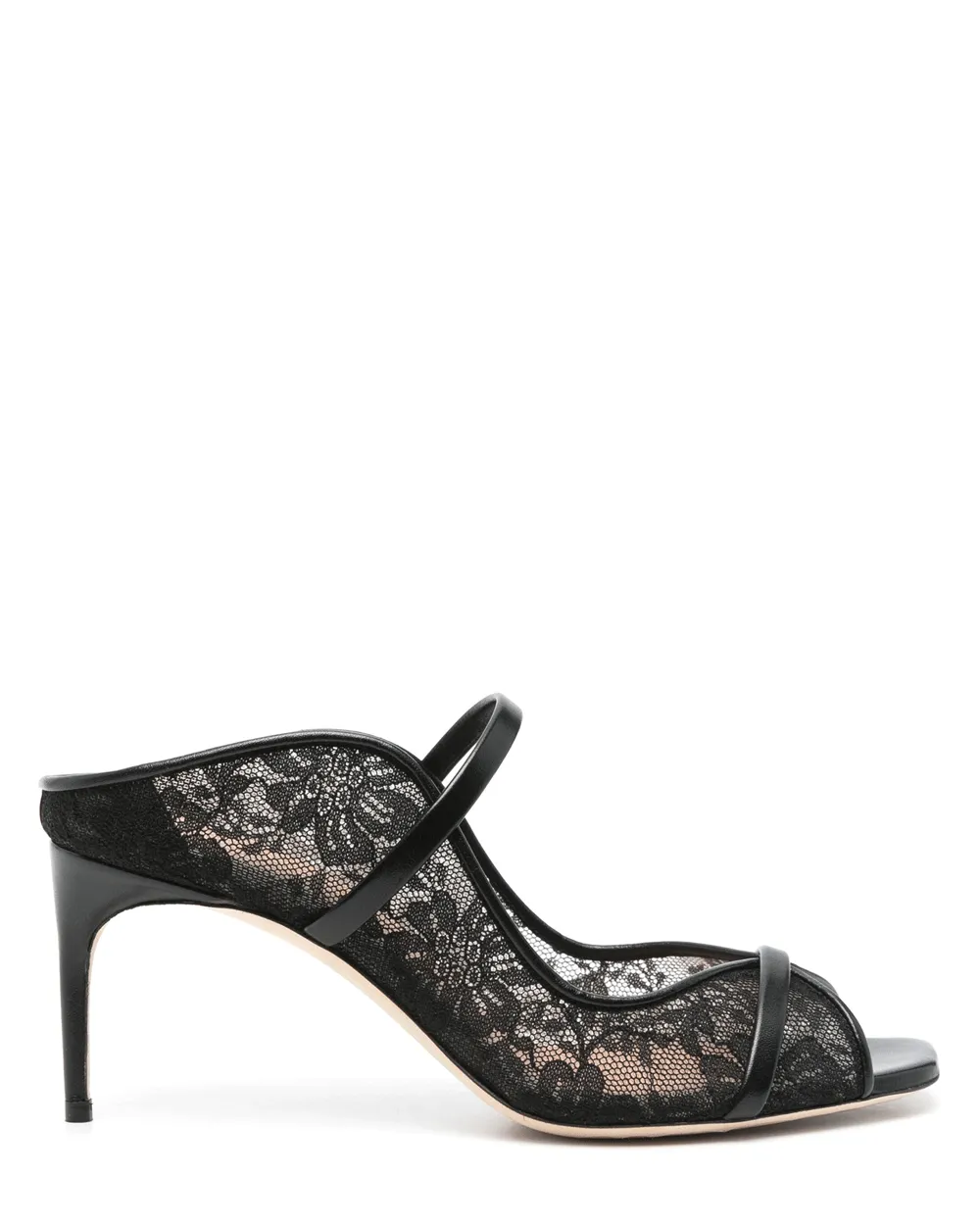 Noah Lace Mesh 70 Sandale in Schwarz