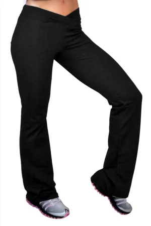 One Step Ahead Brushed Supplex V-Ausschnitt Gerade Bein Hose 260