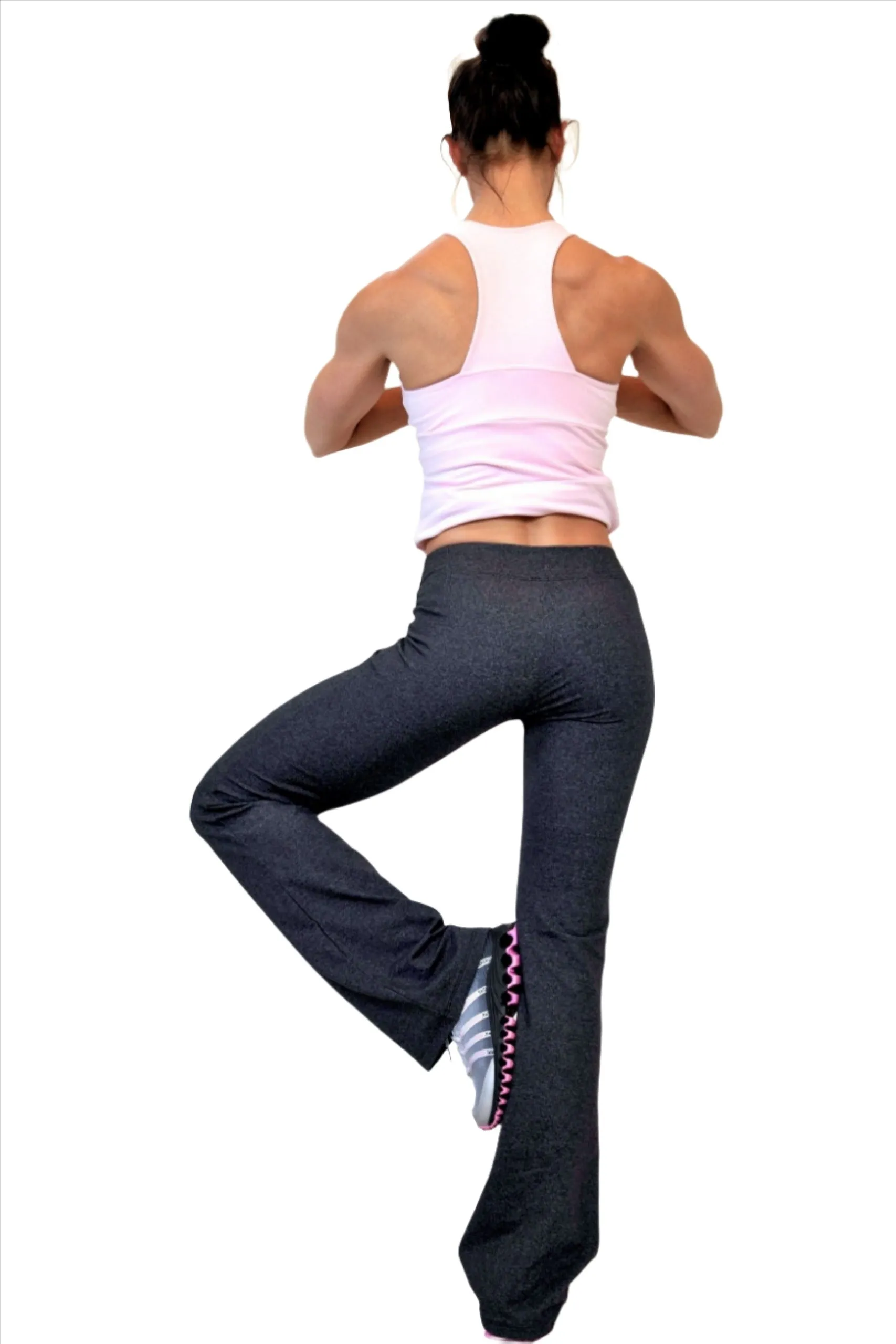 One Step Ahead Brushed Supplex V-Ausschnitt Gerade Bein Hose 260