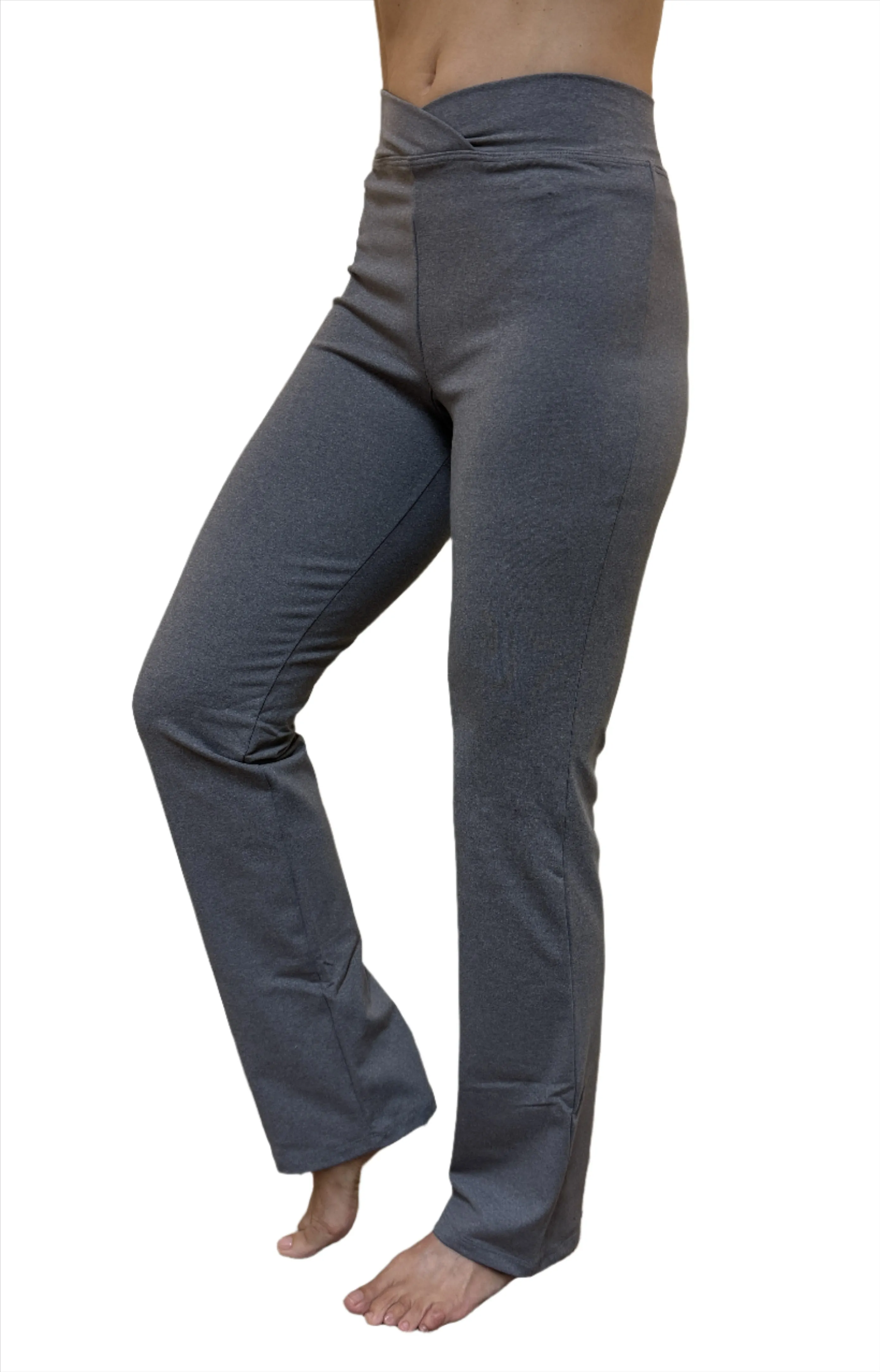 One Step Ahead Brushed Supplex V-Ausschnitt Gerade Bein Hose 260