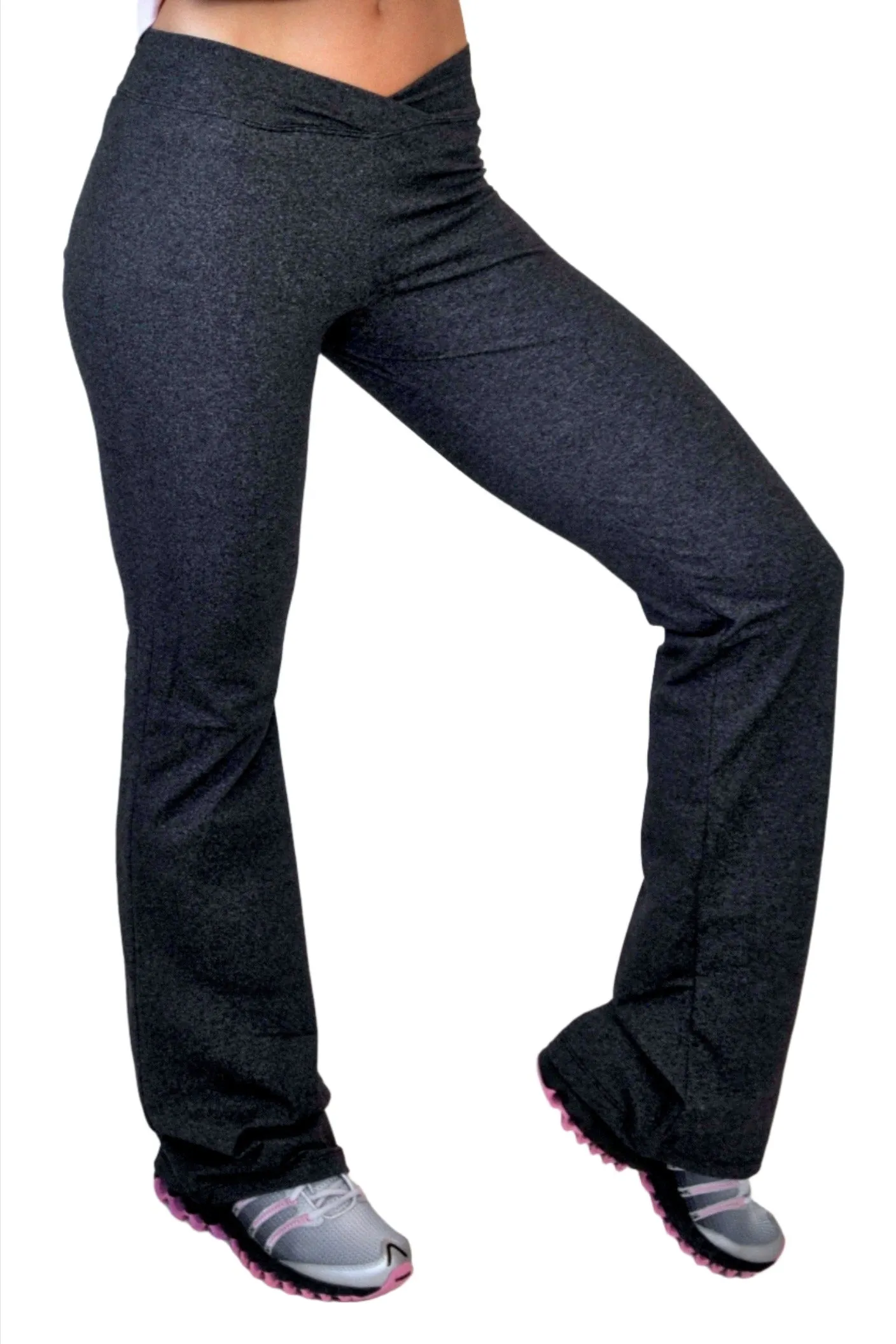 One Step Ahead Brushed Supplex V-Ausschnitt Gerade Bein Hose 260