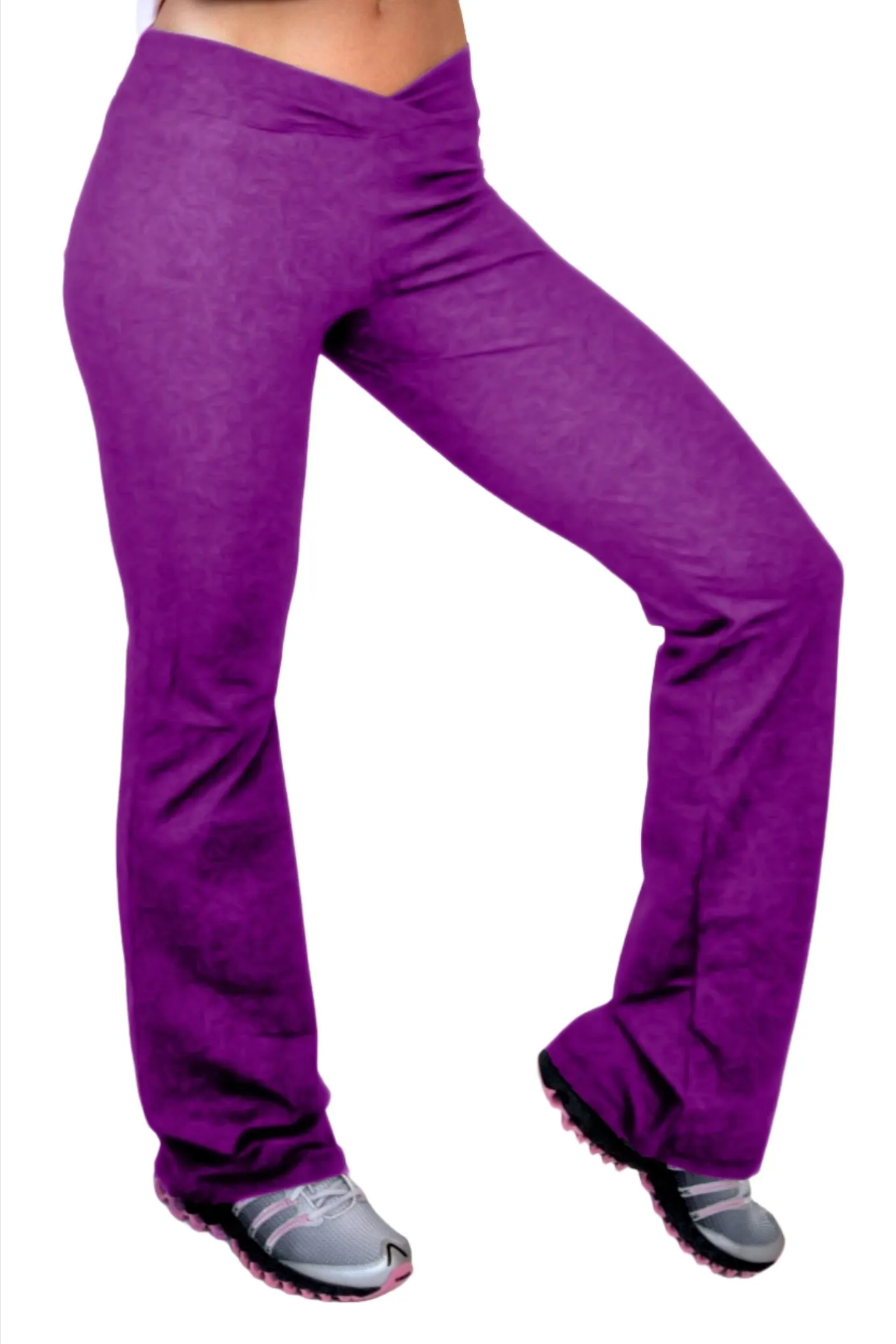 One Step Ahead Brushed Supplex V-Ausschnitt Gerade Bein Hose 260