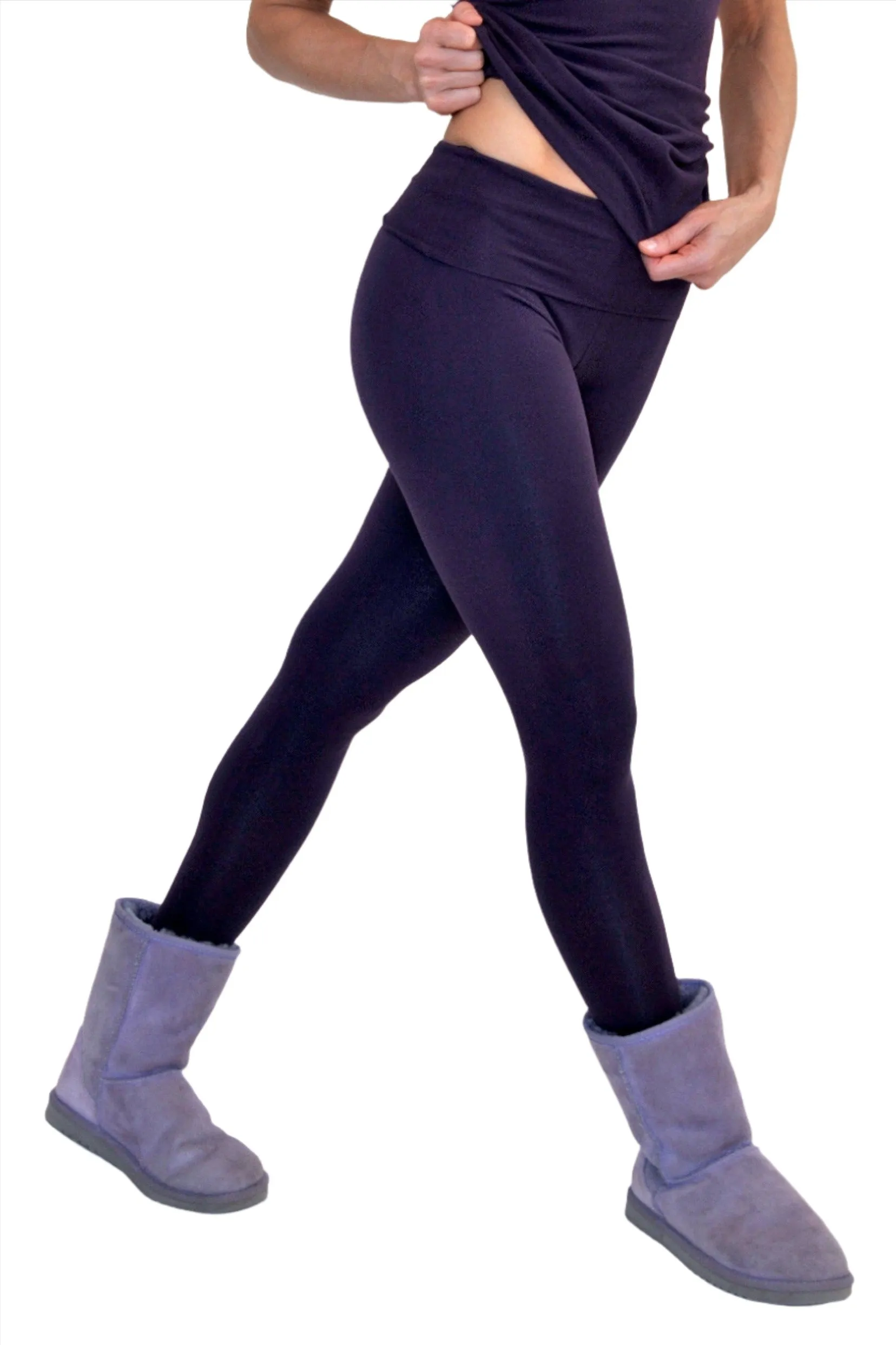 One Step Ahead Brushed Tactel Roll Down Figurbetonte Leggings R600