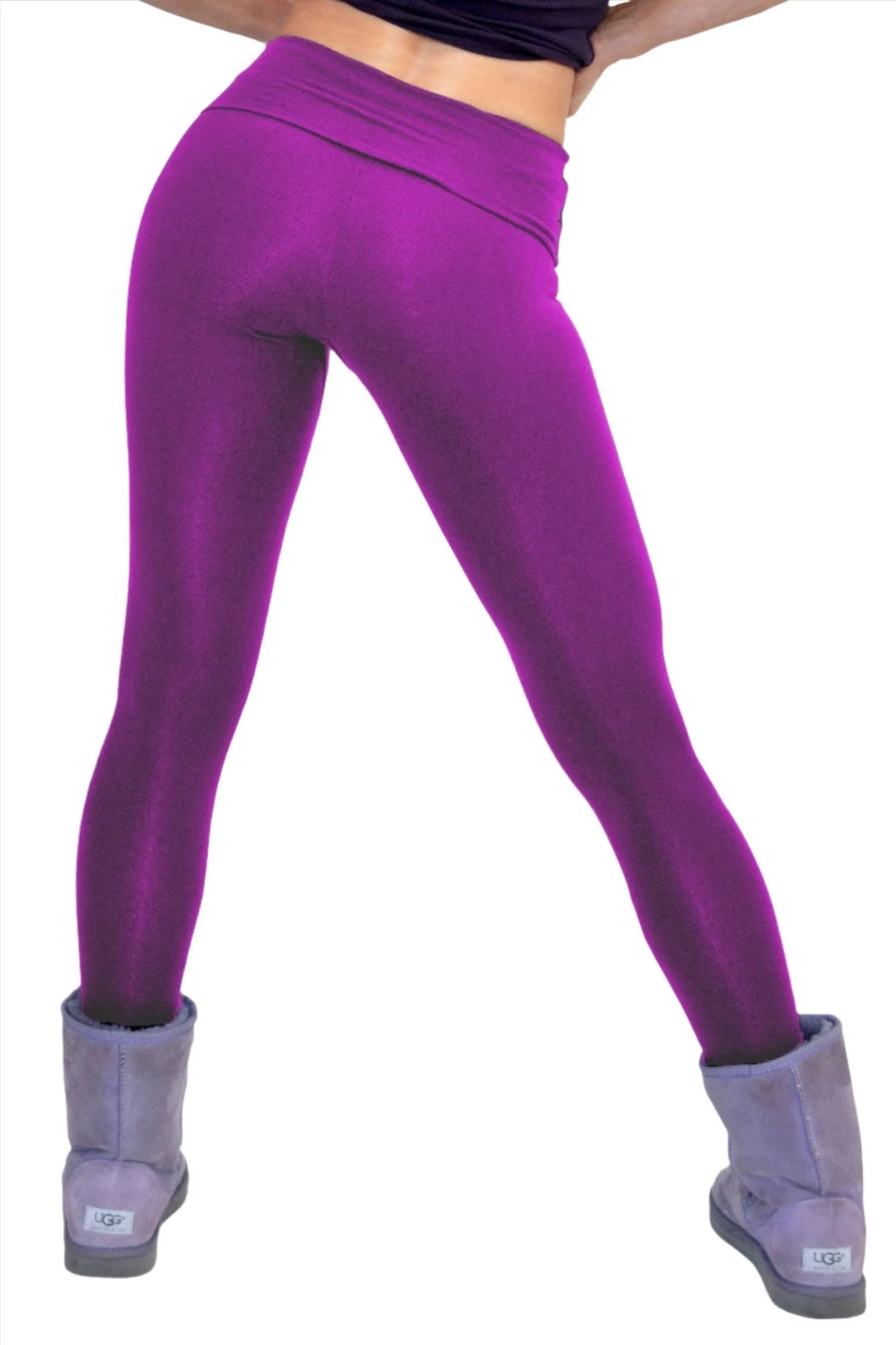 One Step Ahead Brushed Tactel Roll Down Figurbetonte Leggings R600