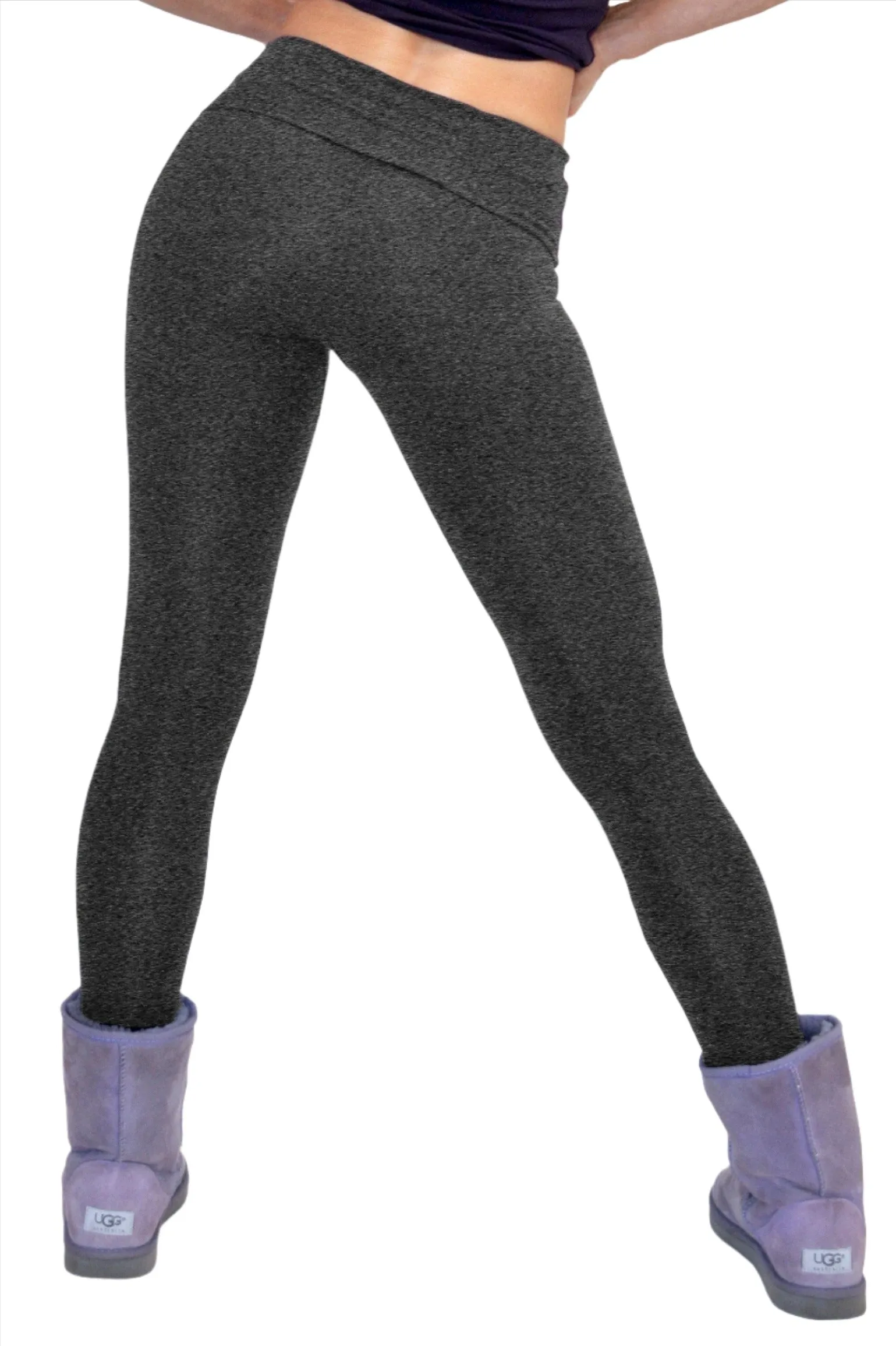 One Step Ahead Brushed Tactel Roll Down Figurbetonte Leggings R600