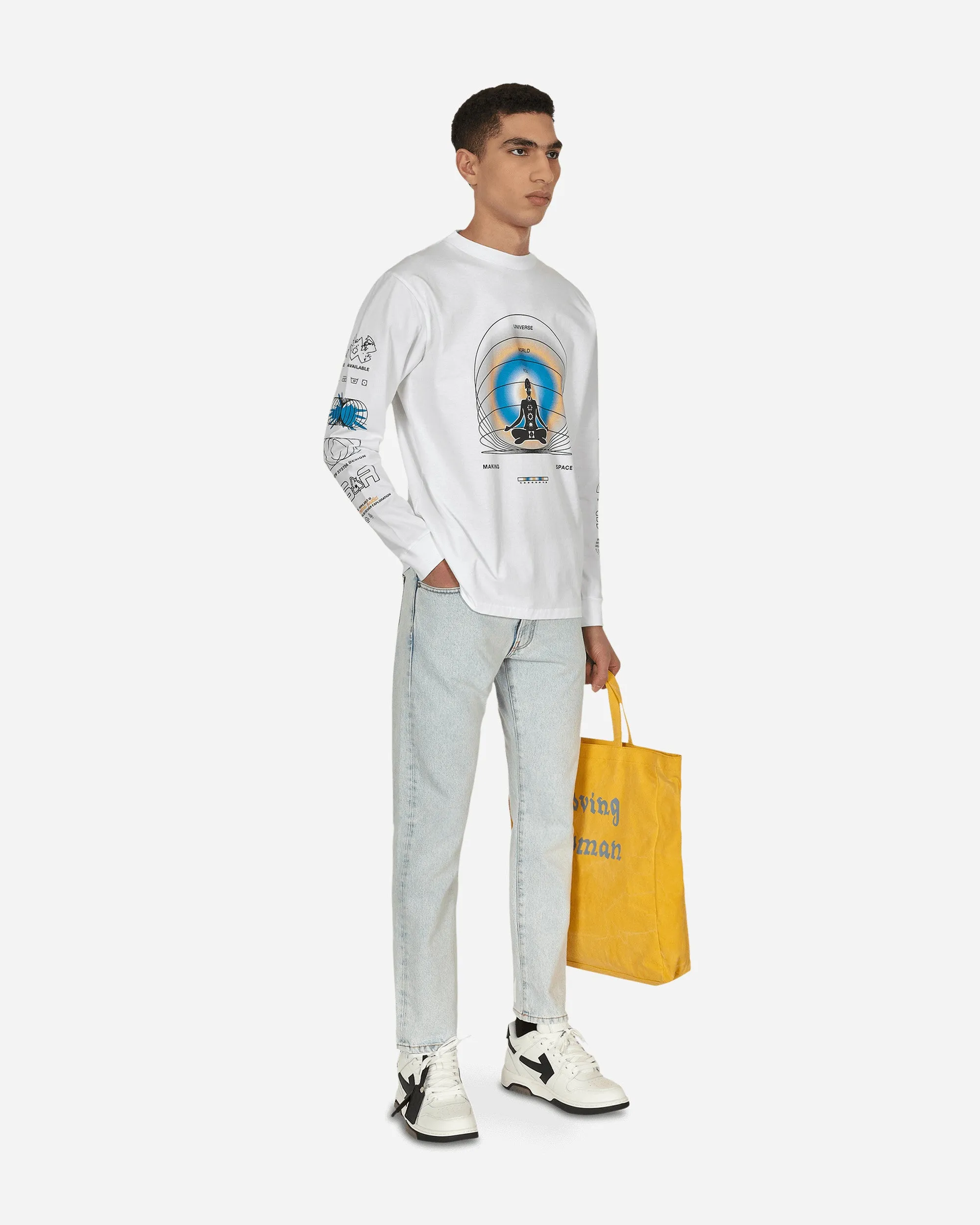 Oneness Langarm T-Shirt Weiß
