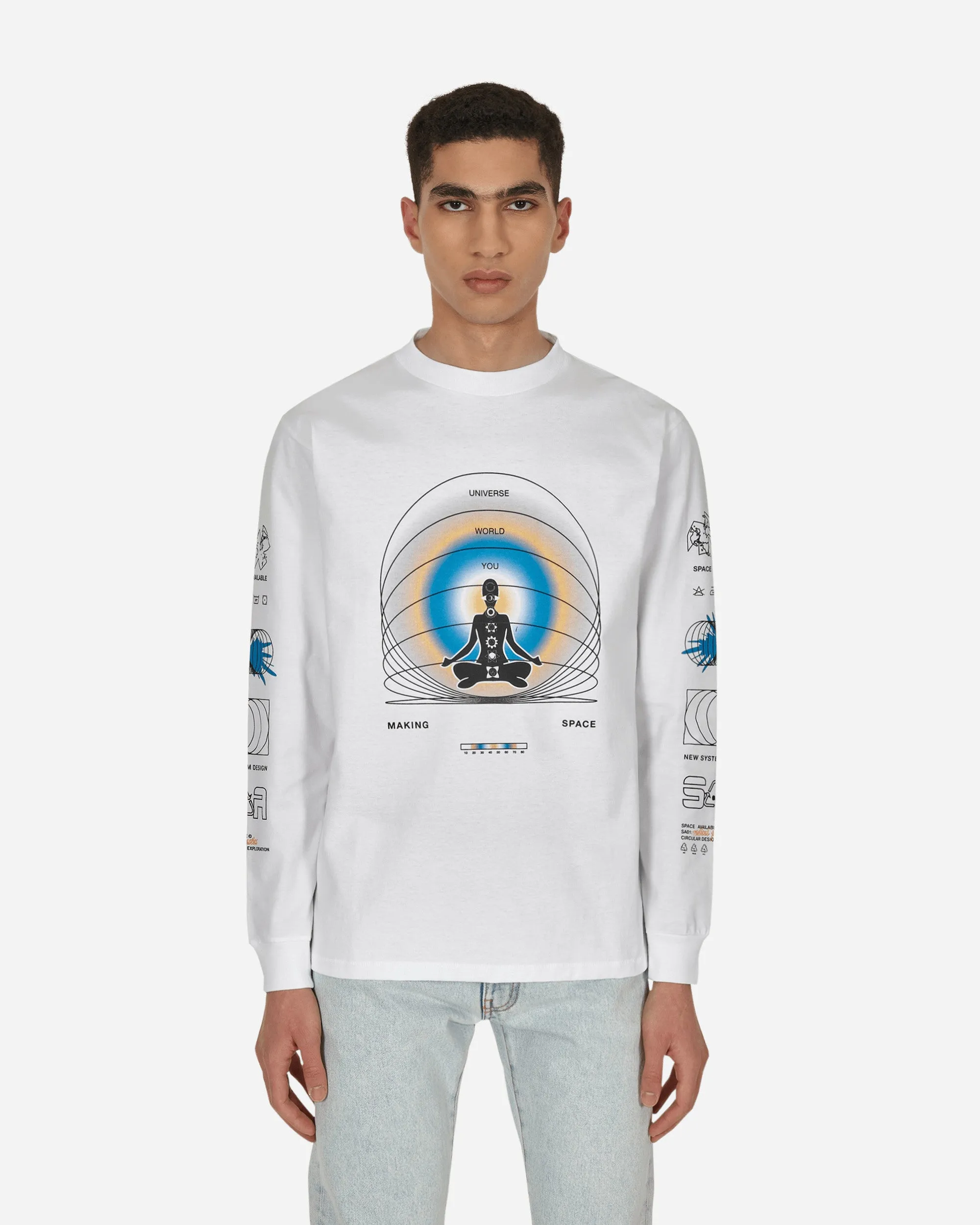 Oneness Langarm T-Shirt Weiß