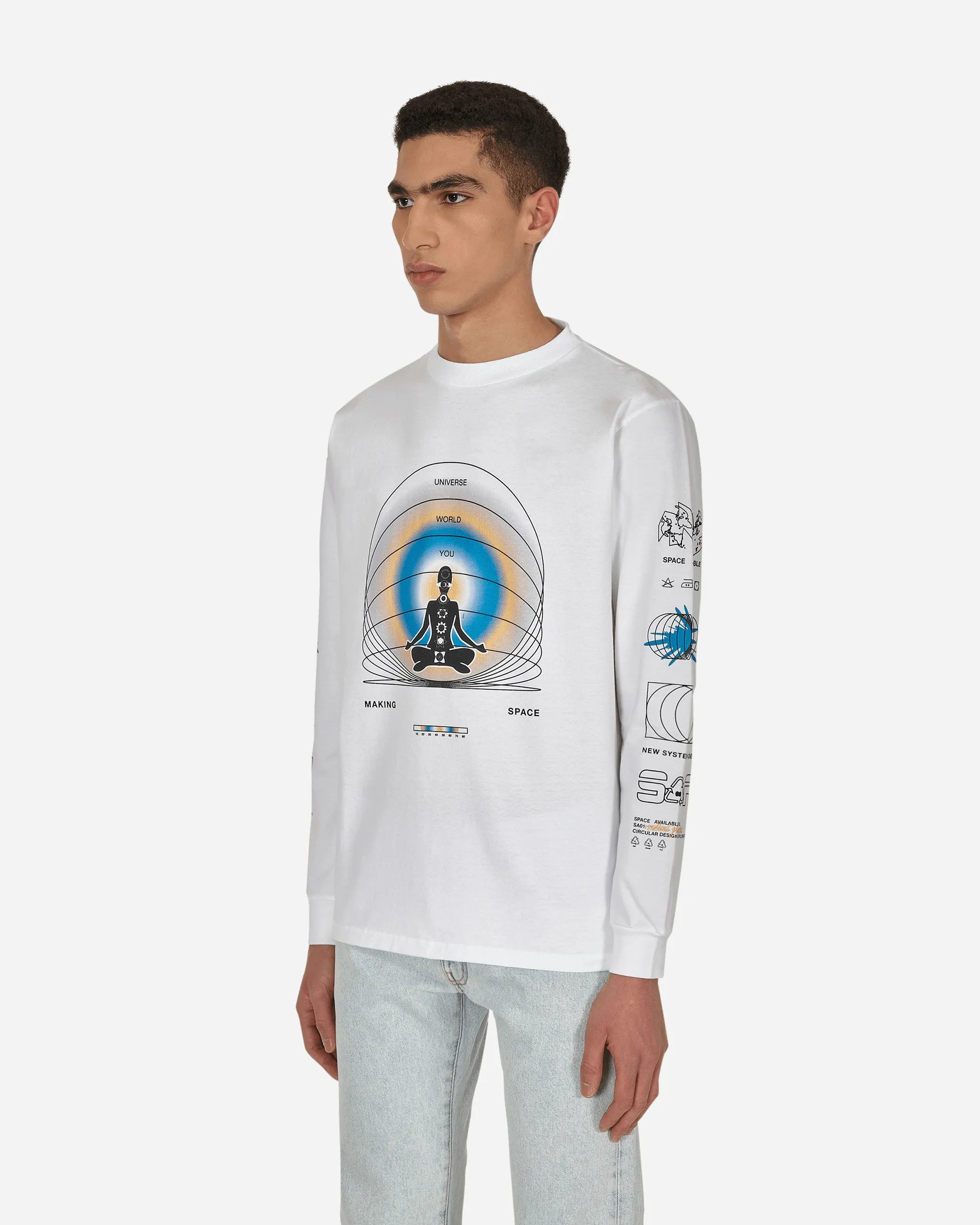 Oneness Langarm T-Shirt Weiß