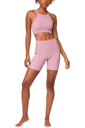 Onzie High-Rise Mini-Biker-Shorts 2262 mit Rippenstruktur