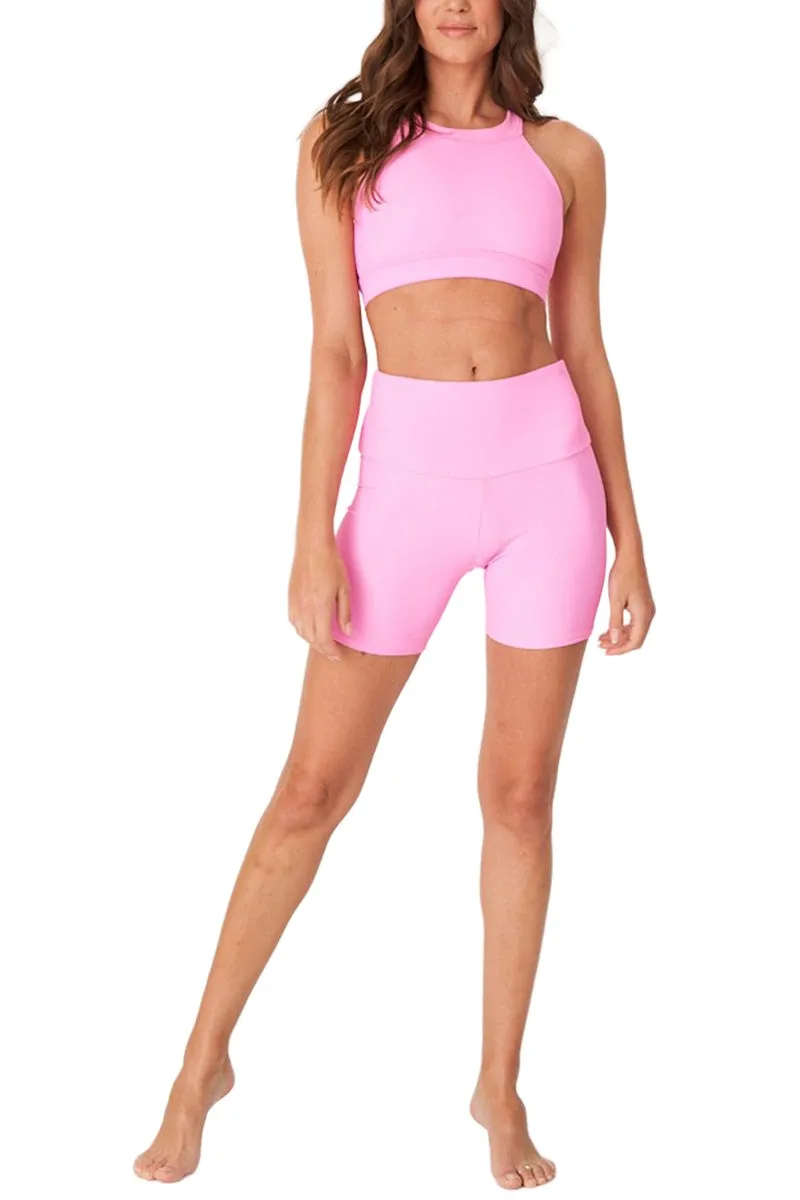 Onzie High-Rise Mini-Biker-Shorts 2262 mit Rippenstruktur