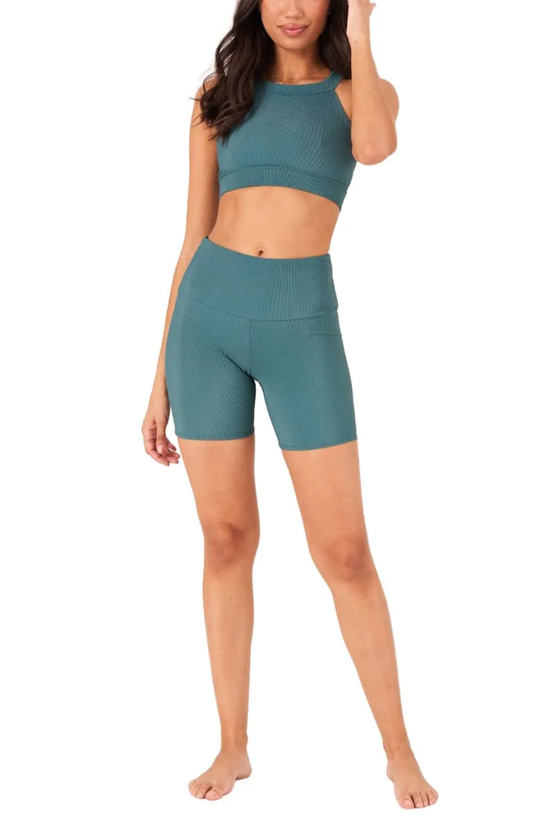 Onzie High-Rise Mini-Biker-Shorts 2262 mit Rippenstruktur