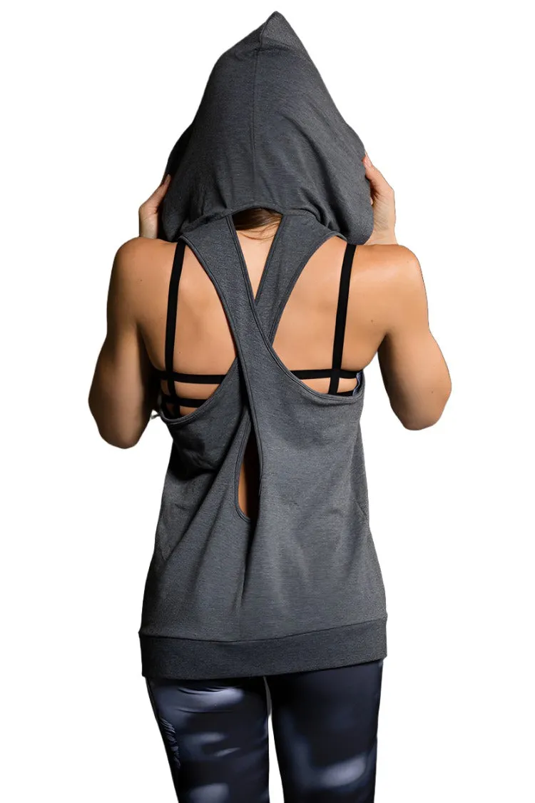 Onzie Hot Yoga Wear X Rückenkapuzenpullover 606