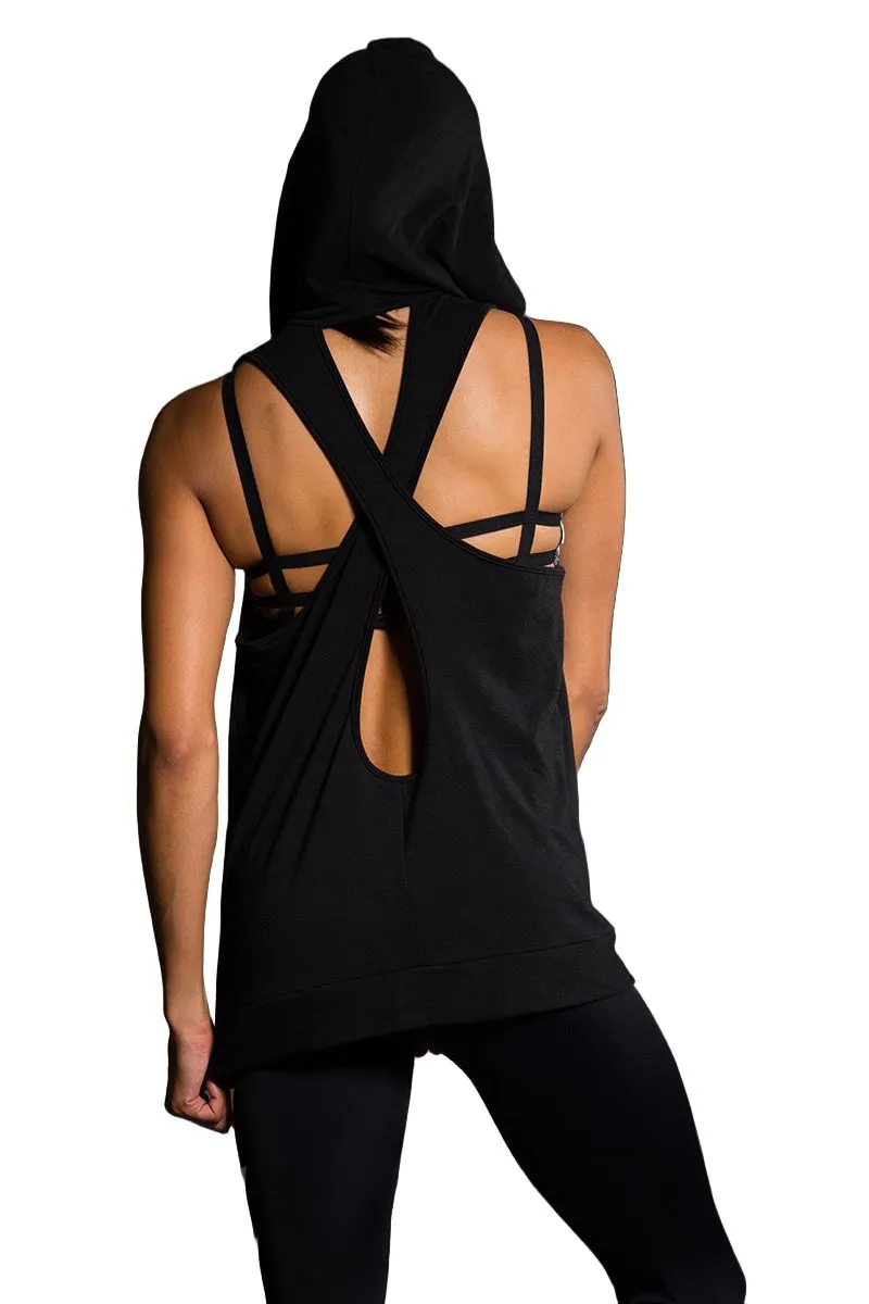 Onzie Hot Yoga Wear X Rückenkapuzenpullover 606