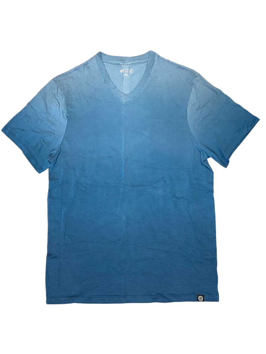 Onzie Yoga Herren Ombré V-Ausschnitt T-Shirt 707 Schwarz