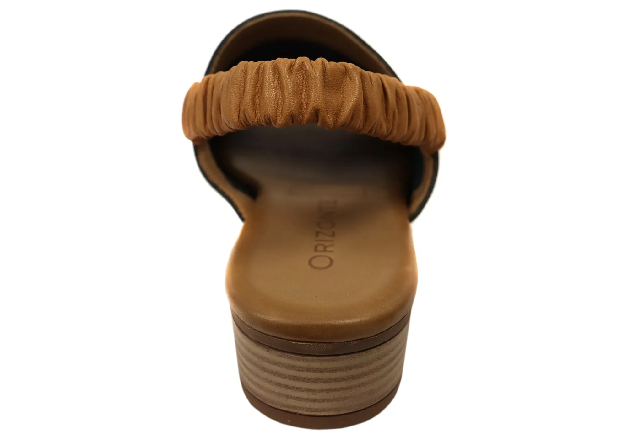Orizonte Jara Damen Europäische Leder Bequeme Sandalen mit niedrigem Absatz Orizonte Schuhe