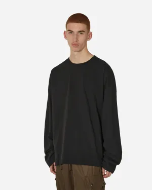 Übergroßes Langarmshirt Schwarz