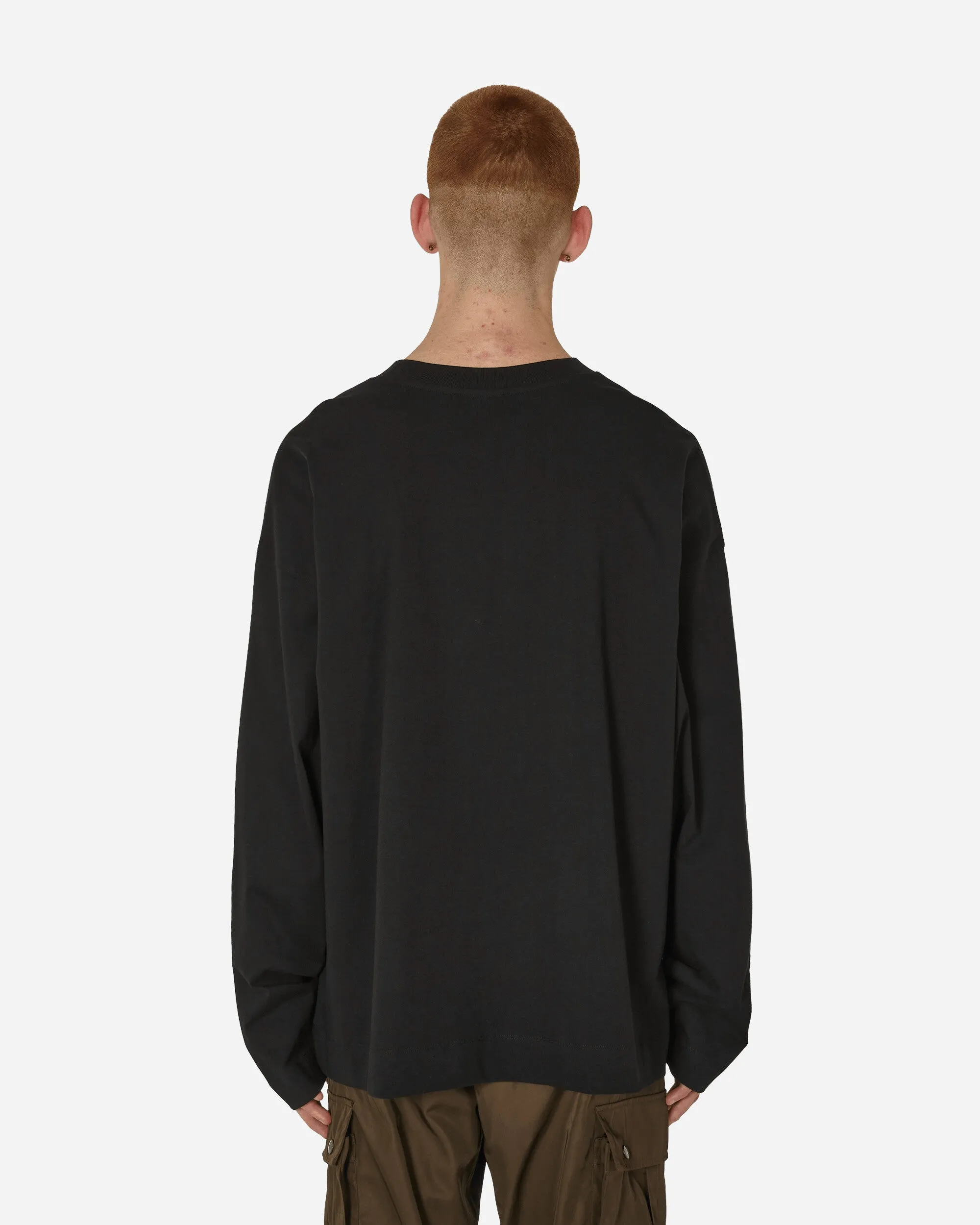 Übergroßes Langarmshirt Schwarz
