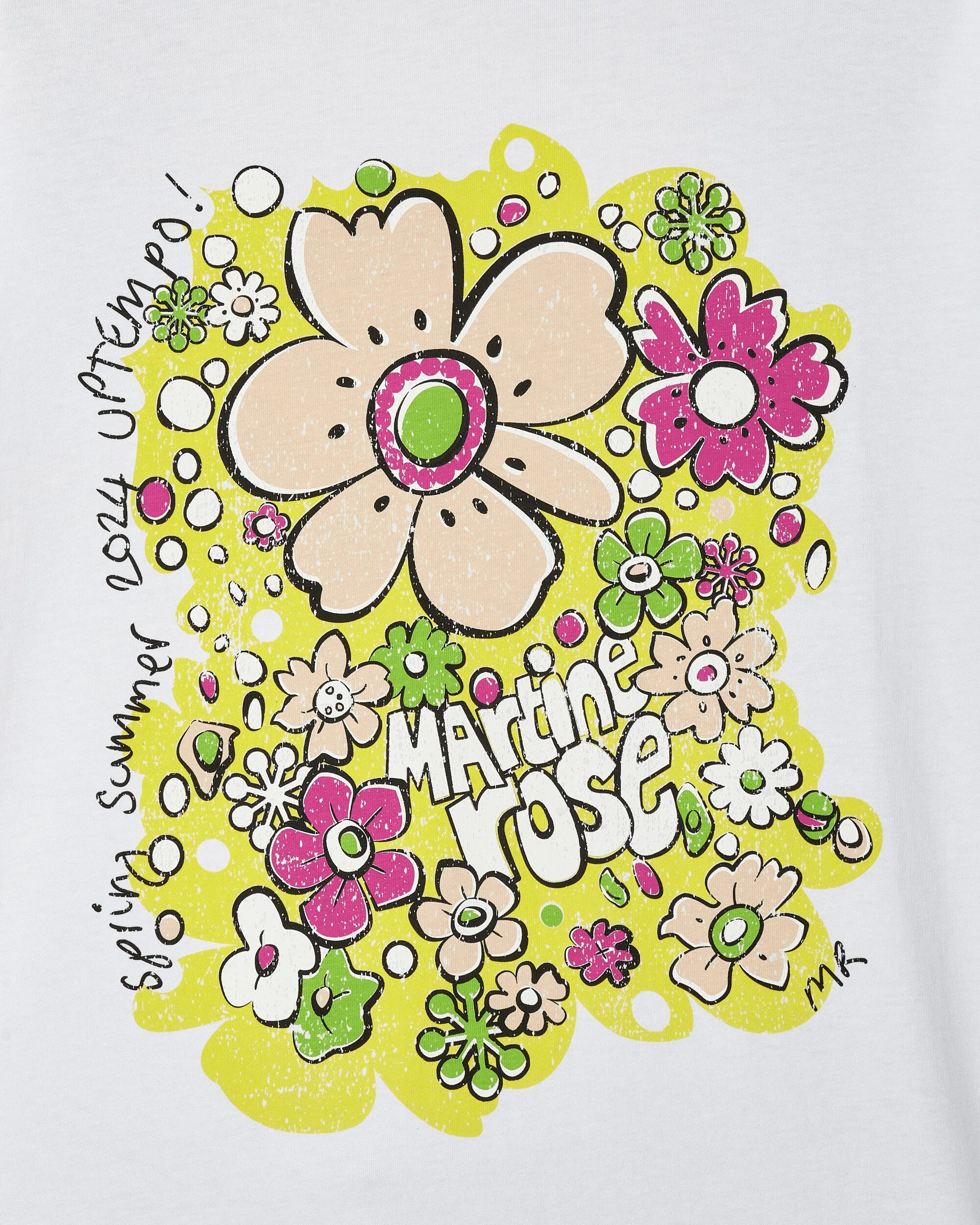 Übergroßes Langarm-T-Shirt Weiß