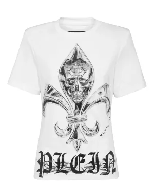 Padded Shoulder T-Shirt Sexy Pure Fit Chrome