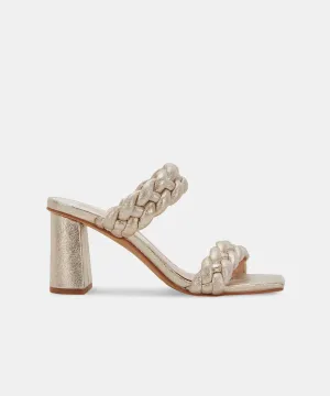 PAILY ABSÄTZE HELLGOLD METALLIC STELLA WILDLEDER