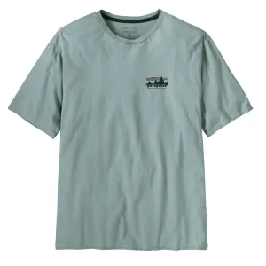 Patagonia '73 Skyline Bio-Baumwoll-T-Shirt Thermo Blau
