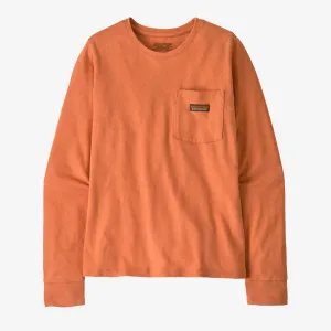 Patagonia Damen T-Shirts Langärmliges Arbeits-T-Shirt mit Tasche für Frauen