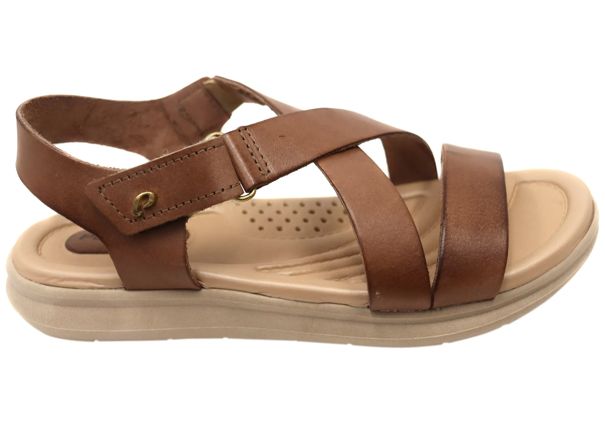 Pegada Mavada Damen Bequeme Ledersandalen Hergestellt in Brasilien Pegada Schuhe