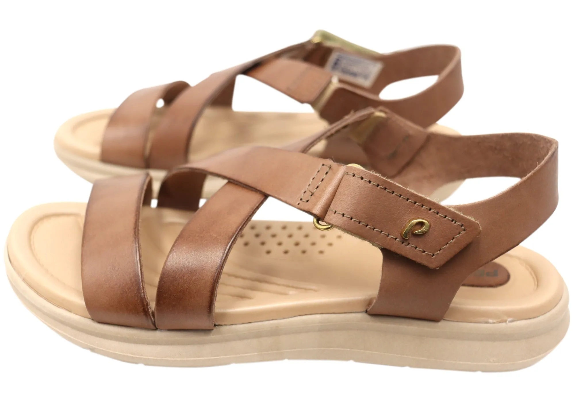 Pegada Mavada Damen Bequeme Ledersandalen Hergestellt in Brasilien Pegada Schuhe