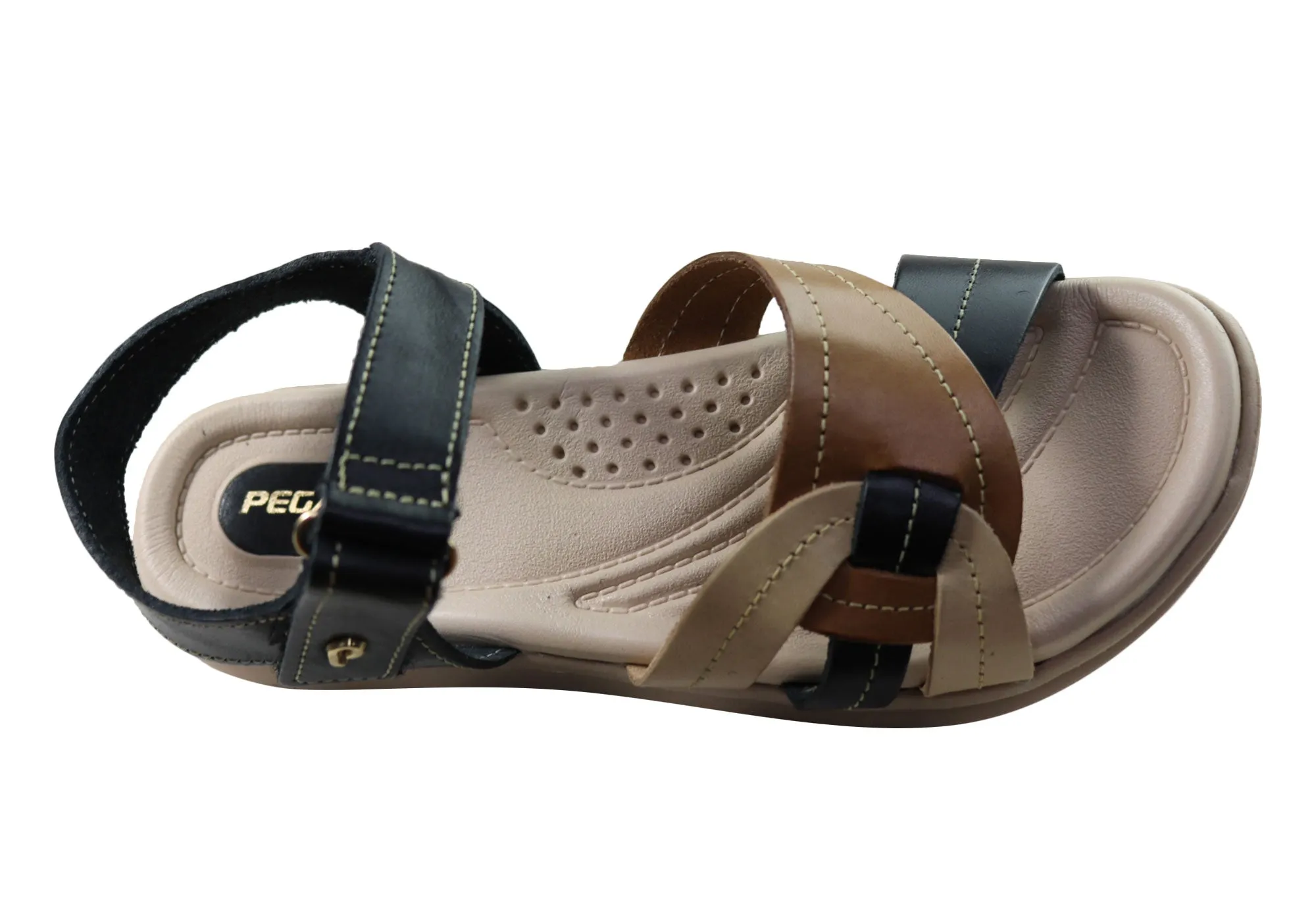 Pegada Vive Damen Bequeme Ledersandalen Hergestellt In Brasilien Pegada Schuhe