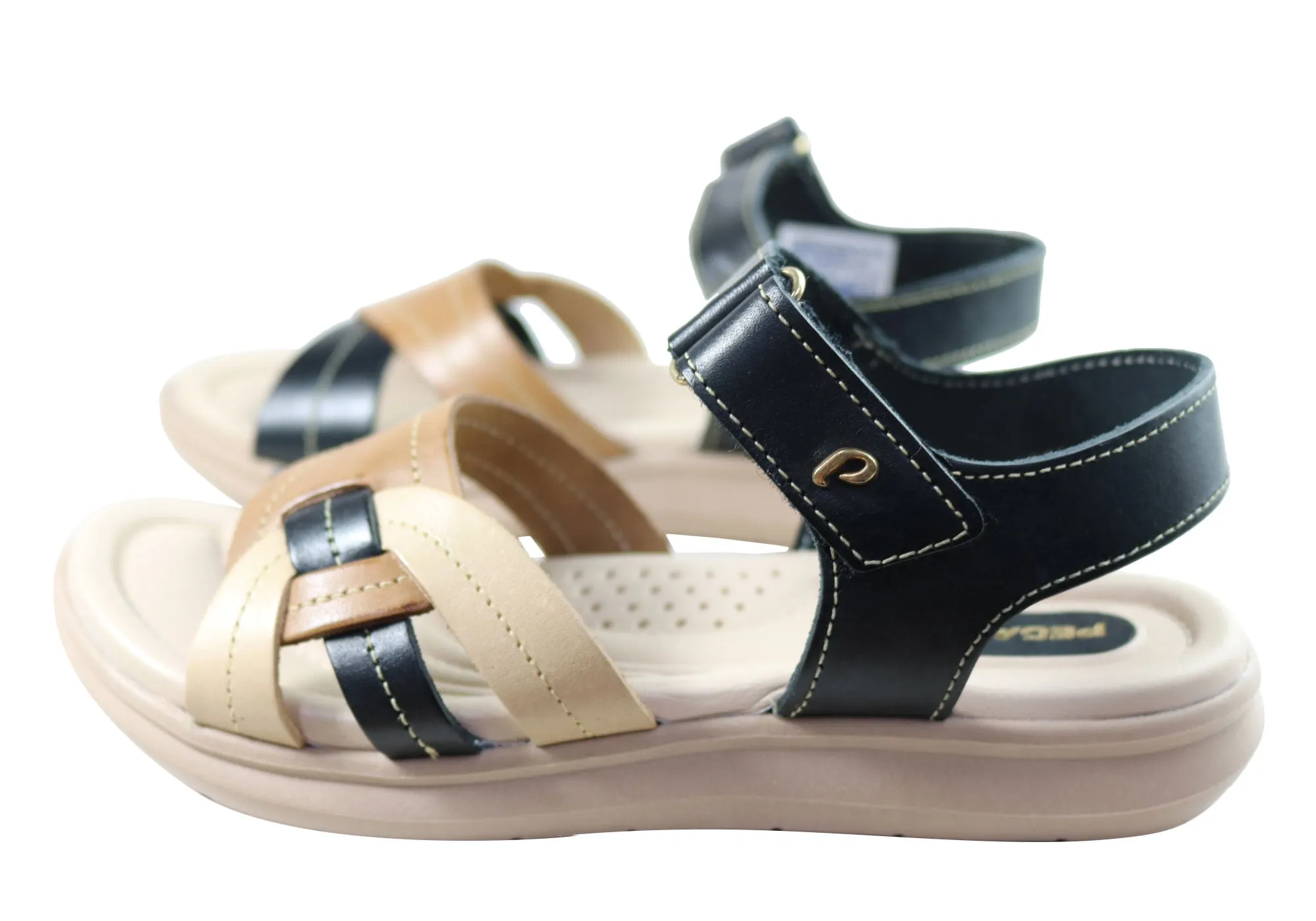 Pegada Vive Damen Bequeme Ledersandalen Hergestellt In Brasilien Pegada Schuhe