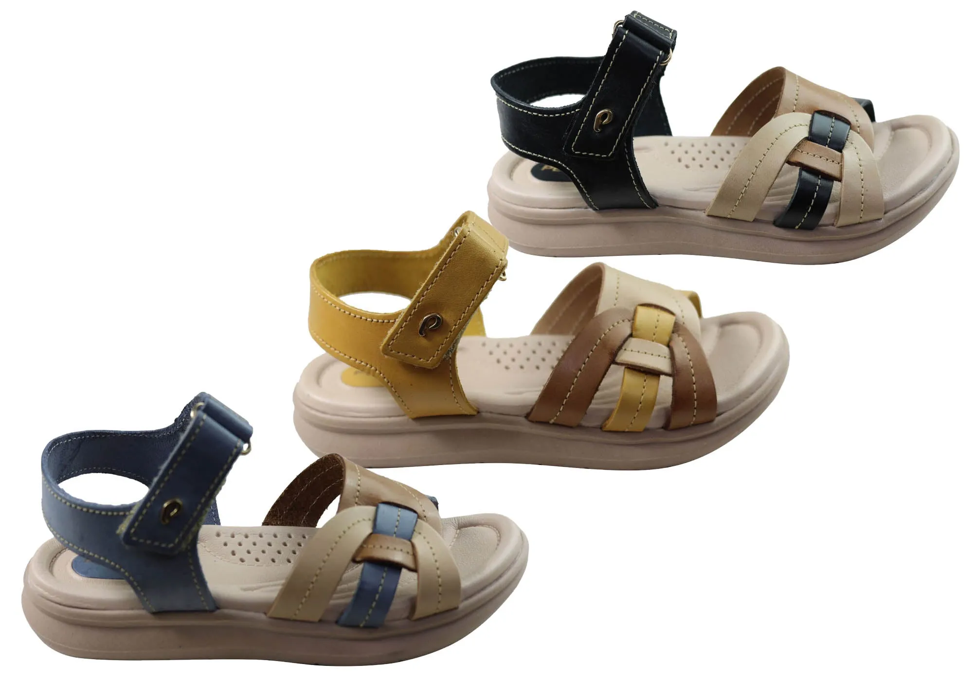 Pegada Vive Damen Bequeme Ledersandalen Hergestellt In Brasilien Pegada Schuhe