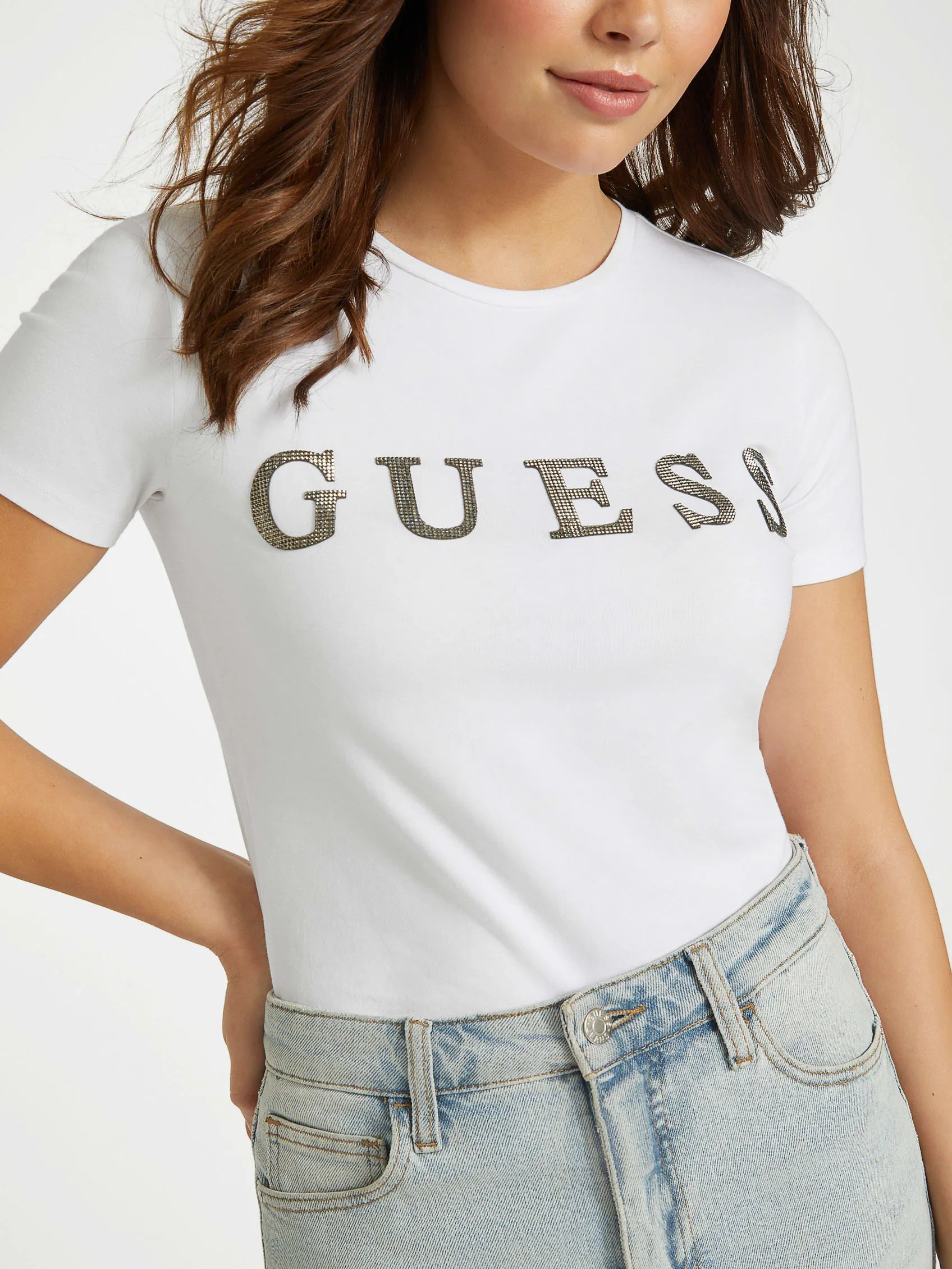 Pepper Strass-Logo T-Shirt