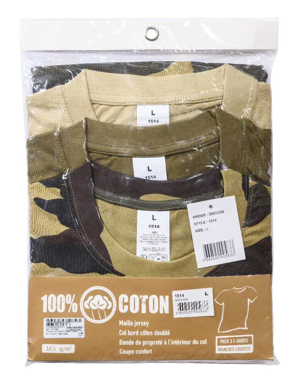 Percussion T-Shirts Camo Drei-Pack Schlagzeug