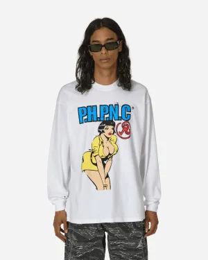 PHPNC Mädchen Langarm T-Shirt Weiß