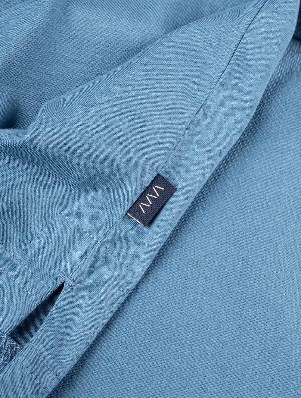 Pima-Baumwoll-Polohemd Blau