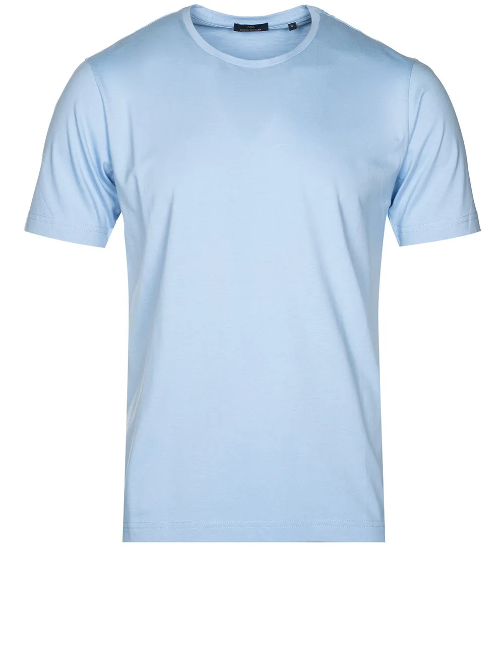 Pima-Baumwoll-T-Shirt Blau