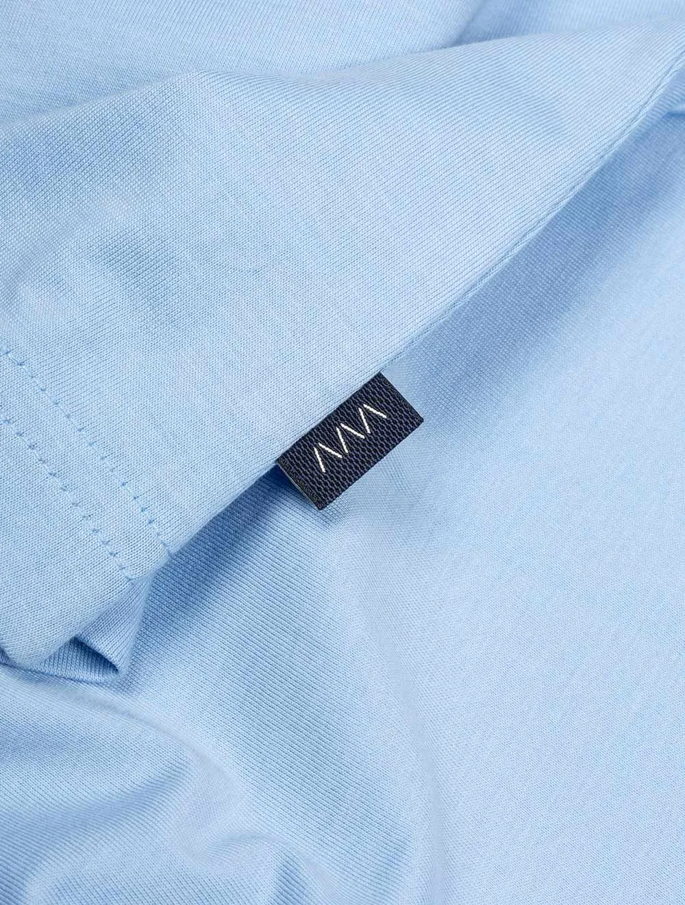 Pima-Baumwoll-T-Shirt Blau